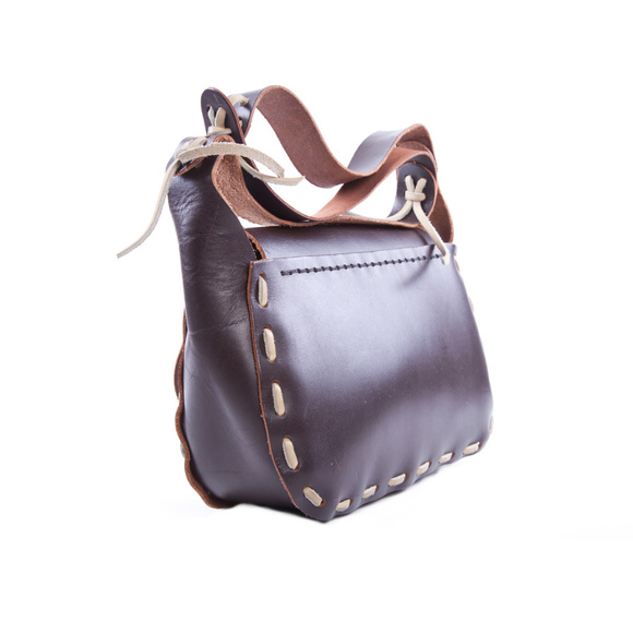 Mexico Brown Handmade Leather Bag - Picture 3 of 8